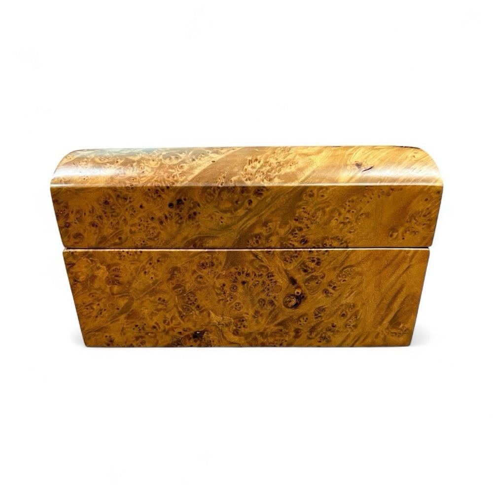 Vintage Michael Elkan Studio Crafted Burl Wood Lidded 5.75"‎ Trinket Jewelry Box - Picture 10 of 16